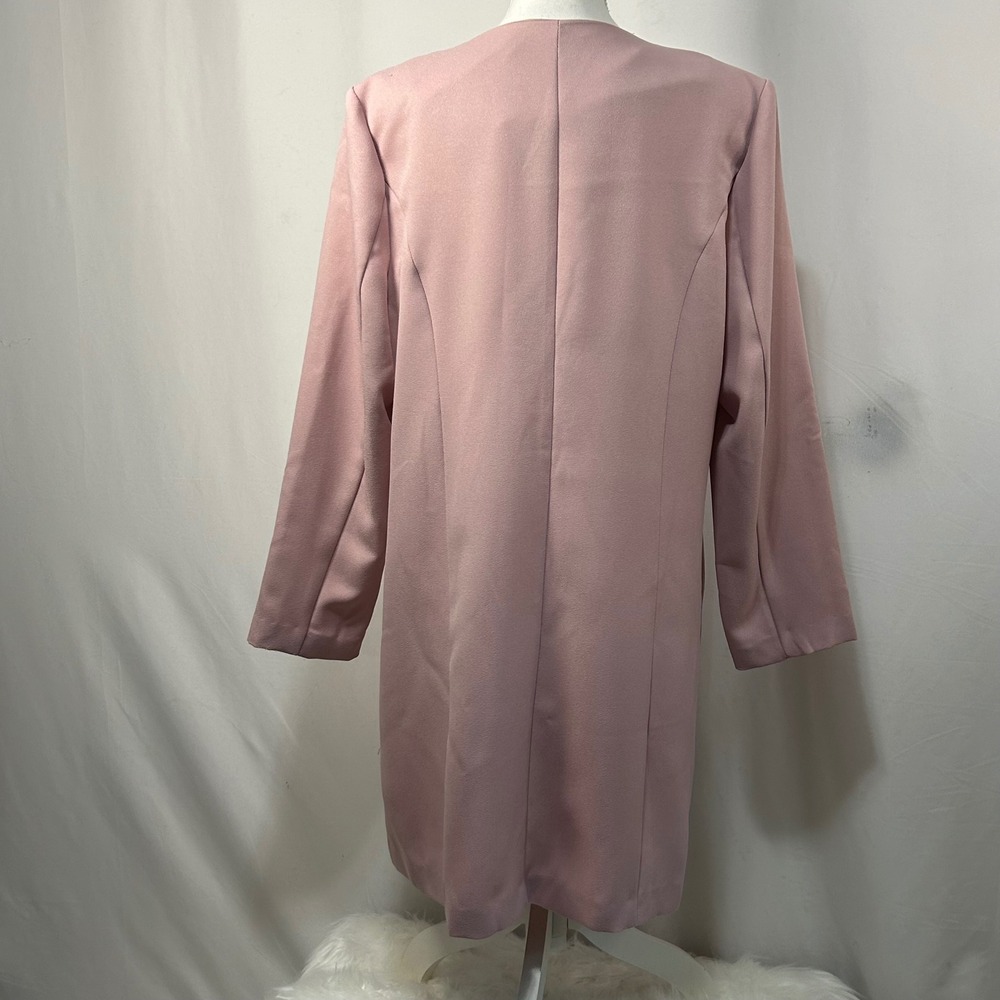 Wear Abouts Women's Pink Coat Jacket 3 Button‎ Front Square Neck Career Casual - Picture 5 of 9